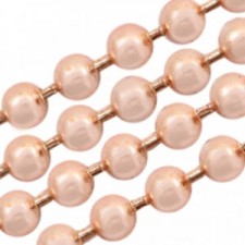 Metal Ballchain 3mm Rosegold